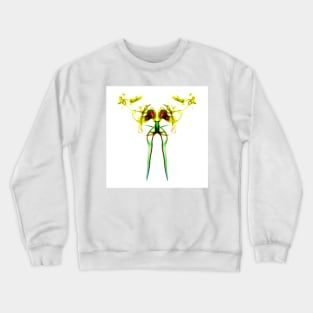 Unique and organic Smoke Art Abstract design A bunny puking? Crewneck Sweatshirt